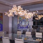Floral Radiance Ceramic Tree Petal Chandelier - Image 17