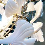 Floral Radiance Ceramic Tree Petal Chandelier - Image 31