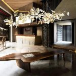 Floral Radiance Ceramic Tree Petal Chandelier - Image 6