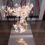 Floral Radiance Ceramic Tree Petal Chandelier - Image 5