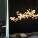 Floral Radiance Ceramic Tree Petal Chandelier - Image 9