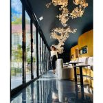 Floral Radiance Ceramic Tree Petal Chandelier - Image 12