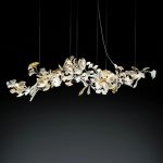 Floral Radiance Ceramic Tree Petal Chandelier