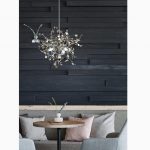 Stainless Steel Leaf Chandelier - Image 11