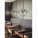 Stainless Steel Leaf Chandelier - Image 3