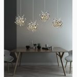 Stainless Steel Leaf Chandelier - Image 6
