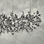 Stainless Steel Leaf Chandelier - Image 14