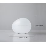 Irregular Oval White Pebbles Table Lamp - Image 14