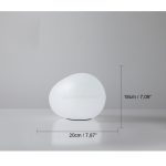 Irregular Oval White Pebbles Table Lamp - Image 17