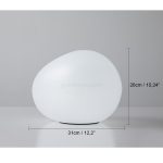 Irregular Oval White Pebbles Table Lamp - Image 11