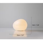 Irregular Oval White Pebbles Table Lamp - Image 15