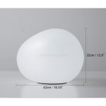 Irregular Oval White Pebbles Table Lamp - Image 8