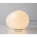 Irregular Oval White Pebbles Table Lamp - Image 6