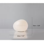 Irregular Oval White Pebbles Table Lamp - Image 16