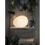 Irregular Oval White Pebbles Table Lamp - Image 3