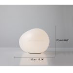 Irregular Oval White Pebbles Table Lamp - Image 13