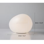 Irregular Oval White Pebbles Table Lamp - Image 10