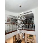 Floral Radiance Ceramic Tree Petal Chandelier Vertical - Image 11