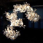 Floral Radiance Ceramic Tree Petal Chandelier Combination - Image 5