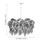 Ostrich Feather Chandelier - Image 43