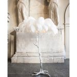Ostrich Feather Brass Floor Lamp - Image 20