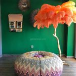 Ostrich Feather Brass Floor Lamp - Image 29