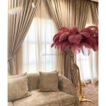 Ostrich Feather Brass Floor Lamp - Image 43