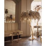 Ostrich Feather Brass Floor Lamp - Image 34