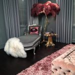 Ostrich Feather Brass Floor Lamp - Image 6
