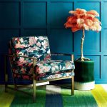 Ostrich Feather Brass Table Lamp - Image 2
