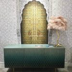 Ostrich Feather Brass Table Lamp - Image 32