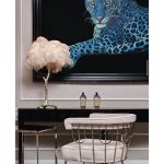 Ostrich Feather Brass Table Lamp - Image 33