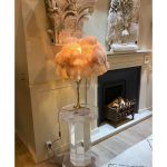 Ostrich Feather Brass Table Lamp - Image 39
