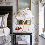 Ostrich Feather Brass Table Lamp - Image 46