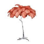Ostrich Feather Brass Floor Lamp - Image 58