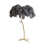 Ostrich Feather Brass Floor Lamp - Image 59
