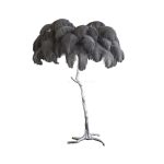 Ostrich Feather Brass Floor Lamp - Image 60