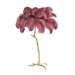 Ostrich Feather Brass Floor Lamp - Image 61