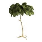 Ostrich Feather Brass Floor Lamp - Image 63