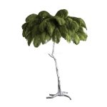 Ostrich Feather Brass Floor Lamp - Image 64