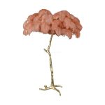 Ostrich Feather Brass Floor Lamp - Image 65