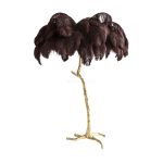 Ostrich Feather Brass Floor Lamp - Image 67