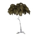 Ostrich Feather Brass Floor Lamp - Image 70