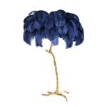 Ostrich Feather Brass Floor Lamp - Image 73