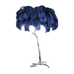 Ostrich Feather Brass Floor Lamp - Image 74