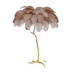 Ostrich Feather Brass Floor Lamp - Image 77