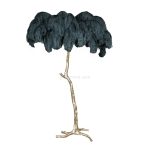 Ostrich Feather Brass Floor Lamp - Image 51