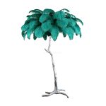 Ostrich Feather Brass Floor Lamp - Image 80