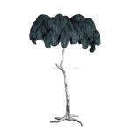 Ostrich Feather Brass Floor Lamp - Image 52