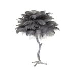 Ostrich Feather Brass Table Lamp - Image 62